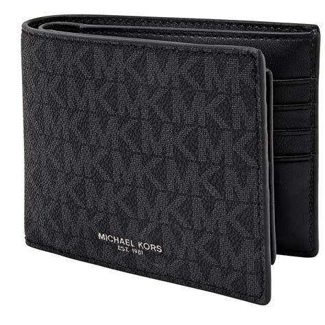 michael kors black mens wallet|Michael Kors Wallet men price.